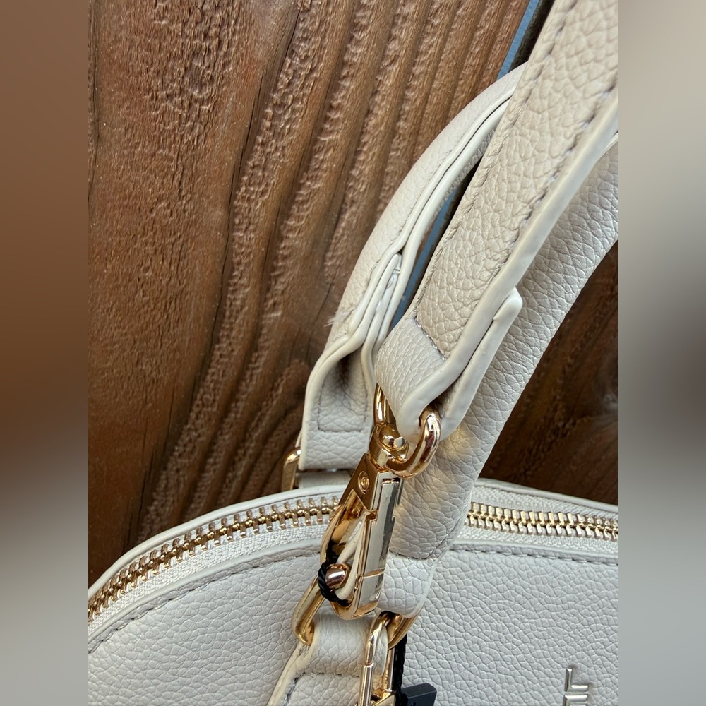 London Fog Cream EVE Dome Satchel - Picture 10 of 16